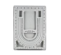 Bewinner Bead Design Board, Bead Board Necklace Beading Jewelry Organizer Tray Design DIY Craft Tool, herramienta necesaria para profesionales para ensartar cuentas