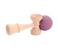 Bewinner Bewinner Juguete Kendama de Madera, Duradero, Portátil, Mejora la Coordinación Ojo-Mano para Todas Las Edades, Ligero para Interiores y Exteriores (Green) (Purple)