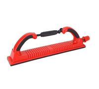 Bewinner Bloque de Lima de Lijado Manual de Radio Ajustable con Extracción de Desechos, Lijadora Roja de 400 X 70 Mm para Reparación de Automóviles de Carpintería de Paneles de Yeso - Acero de