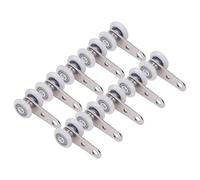 Bewinner Bloque de Polea de Rodamiento de Nailon de Acero Inoxidable, 10 Ruedas de Polea para Puerta Corredera de 19 Mm de Diámetro y 44 Mm de Longitud para Gabinete de Ventana Corrediza, Rodillos de