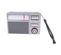Bewinner Bluetooth Solar Radio, Portable Am FM Radio SW con Carga USB del Panel Solar, Altavoz Inalámbrico Retro para Acampar, Al Aire Libre, Preparación de Emergencias (Grey)