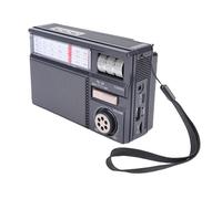 Bewinner Bluetooth Solar Radio, Receptor Portable Am FM SW con Reproducción USB, Batería Recargable y Suministro de Energía Solar para Acampar y Al Aire Libre (Black)