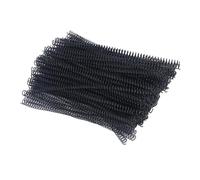 Bewinner Bobinas de Encuadernación en Espiral de Plástico, 9,5 Mm, 3/8 Pulgadas, 48 dientes, Paso 4: 1, Capacidad de 75 Hojas para Papel Tamaño Carta A4, 100 Espirales de Encuadernación Blancas