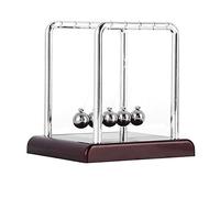 Bewinner Bolas de Péndulo, Juguete de Ciencia Física, Bolas de Equilibrio Oscilantes, Decoración de Escritorio para Aliviar el Estrés, Cuna Educativa de Newton para Oficina en Casa, Juguete de
