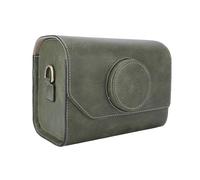 Bewinner Bolsa de Cámara Retro, Bolsa de Cámara de Cuero Vintage con Divisores Acolchados de Correa Ajustable, Cámaras Cruzadas de Cuero PU para Mujeres