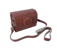Bewinner Bolsa de Cámara Retro, Caja de Cámaras Vintage de Cuero de Cuero con Correa Ajustable y Divisores Acolchados Extraíbles, Bolso de Cámara Clásica para Mujeres