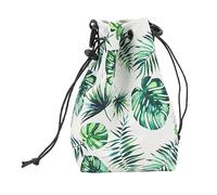 Bewinner Bolsa de Hombro con Cordón para Cámara, Bolsa de Almacenamiento Portátil Multifuncional de Gran Capacidad Impermeable para Cámara Instantánea, Viajes y Uso Diario (Hojas Verdes)