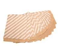 Bewinner Bolsa de Papel Kraft, Paquete de 25, Bolsas Plegables de Color Marrón para Aperitivos, Galletas de Caramelo y Nueces, Embalaje de Bolsa de 16x13cm para Regalo de Recuerdos de Fiesta de