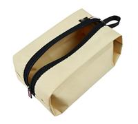 Bewinner Bolsa de Zapatos de Viaje, Organizador Impermeable de Tela Oxford Versátil con Asa para Acampar, 11,8x6,3x5,5 Pulgadas (Caqui)