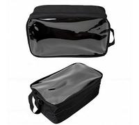 Bewinner Bolsa para Zapatos de Fútbol a Prueba de Olores, Organizador de Equipo Deportivo Impermeable con Correa para el Hombro, Compatible con Tacos Talla 14, Mochila de Viaje Frontal Transparente