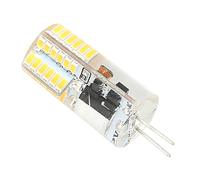 Bewinner Bombilla 48LED G4 3W 300LM Luz Bi Pin No Regulable para Lámpara de Araña, CA CC 12V Blanco Cálido 2700K-3100K, Pequeña Bombilla LED G4 de Silicona (Luz Natural)
