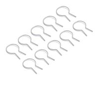 Bewinner Bridas de Acero Galvanizado para Cercas, Paquete de 100 Clips Precortados para Cercas de Eslabones de Cadena para Postes de 1-5/8 Pulgadas, Bridas de Alambre Resistentes para, Jardines y