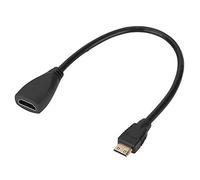 Bewinner Cable Alargador HDMI de Alta Velocidad, HDMI Hembra a Mini HMDI Convertidor de Cable de Adoptador Macho 1080P 3D Cable de Extensión HDMI Macho a Hembra 10,4 Pulgadas