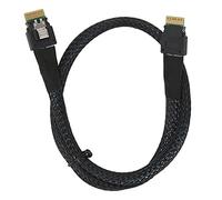 Bewinner Cable Creation Mini SAS a SATA Cable, 8654 a 8654 Cable, Slim 12GBPS Cobre Estañado Flexible Estable Seguro Micro SATA Cable para Chasis de Escritorio HDD (1 m/3,3 pies)