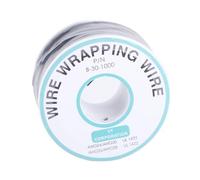 Bewinner Cable de Cobre Estañado 30AWG Cable de un Núcleo de 0,25 Mm 250 M Negro - Envolvente para Soldadura de PCB, de Puente de Placa de Pruebas, Prueba y Reparación Electrónica