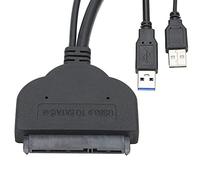 Bewinner Cable de Disco Duro USB 3.0 a de 2,5 Pulgadas, Convertidor Adaptador HDD/SSD Externo para Transferencia de Datos, Compatible con Disco Duro de Computadora Portátil y Puertos USB 2.0/3.0,