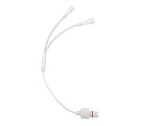 Bewinner Cable de Extensión Divisor en Y para Luces Exteriores H705A H705B H705C, Conector de 3 Pines con Diseño Impermeable, Material de PVC Y Cableado de 22 AWG