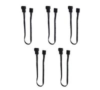 Cable de extensión de alimentación del ventilador, 5Pcs Conector PWM de 4 pines Caja Cable de alimentación de extensión del ventilador para computadora, Cable de extensión de ventilador de 4 pines mac