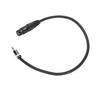 Bewinner Cable de Micrófono XLR Hembra a Macho de 3,5 Mm, Cable de Blindado de Cobre sin Oxígeno 24 AWG para Estudio y Sonido en, de Interconexión de Señal Balanceada (JD6025-0,5 metros)