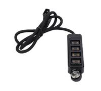 Bewinner Cable Divisor D Tap, Adaptador D Tap Macho a 4 Puertos Hembra para Fuente de Alimentación de Cámara con Batería de Montaje en V, Montaje de Tornillo de 15,7 Pulgadas, 40 Cm, 1/4 Pulgadas,