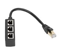 Bewinner Cable Divisor Ethernet RJ45, Cable Adaptador Ethernet RJ45 Compatible con Adaptador de Conector de Enchufe Ethernet LAN Super Cat5, Cat5e, Cat6, Cat7