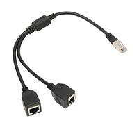 Bewinner Cable Divisor Ethernet RJ45 Fast 2 Port Sharing para Módem de Enrutador
