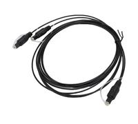 Bewinner Cable Divisor óptico Digital 1x2, Divisor de Fibra óptica SPDIF Toslink para de Sonido de Altavoz HDTV de Cine en Casa