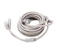 Bewinner Cable Ethernet CCTV de 5M, 10M, 15M, 20M, Cat5e RJ45 + Cable de Extensión de Alimentación CC para NVR de Cámara IP, 10/100Mbps, 2,1x5,5mm Macho a Hembra (5M)