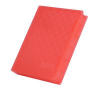 Bewinner Caja de Almacenamiento HDD SSD de 2,5 Pulgadas, Antiestática, a Prueba de Golpes, Resistente Al Polvo, Organizador de Caja de Disco Duro para Unidad SATA, Portador de Disco (Rojo)