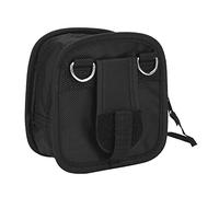 Bewinner Caja de Filtro 9 Ranuras con Funda de Nylon, Bolsa de Filtro Estilo Billetera Doble Cremallera y Correa para Hombro - Accesorio Cámara Negro