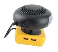 Bewinner Calentador de Espacio Portátil, Calentador Inalámbrico de 200 W, Compatible con Batería de Iones de Litio Temperatura Constante Inteligente, 2 Niveles Ajustables, Giratorio 360°, Pequeño