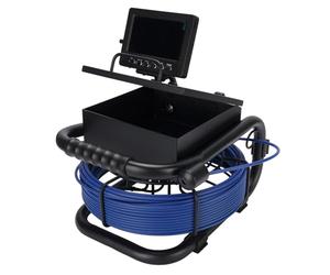 Bewinner Cámara de Alcantarillado Industrial con Pantalla de 4,3 Pulgadas, Tarjeta de Memoria DVR Incorporada de 16 GB, IP68 a Prueba de Lluvia, Cable de 20 M, 12 Luces LED para Inspección de (30M)