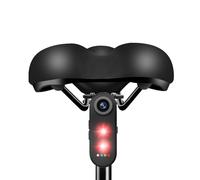 Bewinner Cámara de Bicicleta con Luz Trasera, Cámara de Acción Deportiva HD de 1080p, Control de la Aplicación para el Ciclismo Trasero con Soporte, a Prueba de Agua IPX6, 140 ° Gran