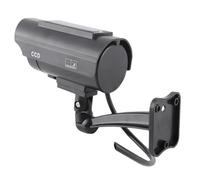 Bewinner Cámara de Seguridad Falsa con Energía Solar Inalámbrica para Exteriores, Cámara de Vigilancia Simulada Impermeable con Luz LED Intermitente, CCTV de Imitación Realista para el Hogar, Oficina,