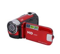 Bewinner Cámara de Vídeo con Zoom Digital 16MP 1080P 16x con Pantalla de 2,4 Pulgadas, Función Selfie, Micrófono Externo, Luz de Relleno, Ligera, Portátil, Multifuncional, Adecuada para