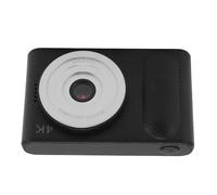 Bewinner Cámara Digital 4K con 48MP HD, Zoom Digital 16X, Enfoque Automático, Pantalla TFT de 2,4 Pulgadas, Cámara Micro SLR de Bolsillo Portátil para Viajes y Vlogging, Color Blanco (Black)