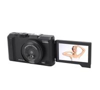 Bewinner Cámara Digital 4K para Fotografía, Cámara Vintage de 48MP Vlogging, 3 Pulgadas 180 Cámaras de Video de Autofocus de Pantalla con Pantalla de Zoom de 18x y Camaras de Disparo para (Black)