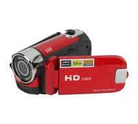 Bewinner Cámara Digital Compacta de 16MP, Videocámara con Pantalla Giratoria de 2,4 Pulgadas, Minicámara de Vídeo LCD con Zoom de 16X, Luz de Relleno, Conexión USB (Rojo)