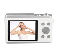 Bewinner Cámara Digital para Fotografía, Cámara Digital 4K de 50 MP, Zoom 16X, Antivibración, Enfoque Automático, Vídeo, Flash LED, Cámara Digital con Pantalla de 2,8 Pulgadas para (White)