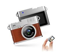 Bewinner Cámara digital vintage, cámara de vlogging 1080P FHD con pantalla de 0,96 pulgadas, videocámara micro portátil para grabación de estudios de viajes