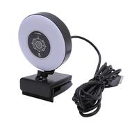 Bewinner Cámara Web 4K con Luz y Micrófono, Cámara Web USB con Enfoque Automático con Control Remoto y Luz de Relleno para Computadora Portátil, Transmisión de Aprendizaje en Línea