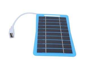 Bewinner Cargador de Carga Rápido del Panel Solar del Silicio Monocristalino de 5W 5V con la Manija, Cargador Solar Portátil