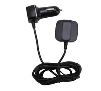 Bewinner Cargador de Coche USB de 60 W con Carga Rápida QC3.0, Alimentación Delantera/Trasera de 4 Puertos, Cable de Extensión de 150 Cm y Hebilla Antisacudidas para Coche SUV Camión