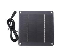 Bewinner Cargador de Panel Solar Monocristalino de 4 W y 12 V con Interfaz 5521, Módulo de Alta Eficiencia a Prueba de Agua para Cámaras de Seguridad, Luces de Jardín, Dispositivos para