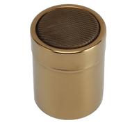 Bewinner Coctelera de Azúcar en Polvo de Acero Inoxidable - Coctelera de Dragas de Malla Fina de Gran Capacidad con Tapa para Hornear, Cocinar y café - Dorado