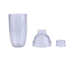 Bewinner Coctelera de Bar de 700 Cc, Coctelera Antifugas con Resina de PC Transparente, Mezclador de Bebidas y té con Leche para Uso Doméstico o en Bar, Fácil de Preparar Bebidas Sabrosas