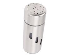 Bewinner Coctelera de Condimentos Multifuncional de Acero Inoxidable 304 con Tapa para Sal, Azúcar, Coctelera Hermética para Condimentos de Cocina para una Dispersión Uniforme (Pequeños agujeros)