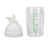 Bewinner Coctelera para Aderezos para Ensaladas de 200 Ml, sin BPA, Recipiente para Salsa de PP a Prueba de Fugas con Tapa de Palanca con una Sola Mano para Aderezos, Adobos y Condimentos Caseros