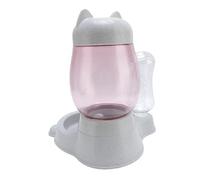 Bewinner Combo de Alimentador Automático para Mascotas y Dispensador de Agua, Cuenco Antiderrames de Gran Capacidad con Prensa de un Toque para Gatos y Perros