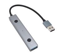 Bewinner Concentrador USB Alimentado por IA, Control de Voz, Ai Integrado, Plug and Play, Adaptador de Concentrador USB 2.0 para Computadora Portátil, Unidad Flash, Consola, Impresora,